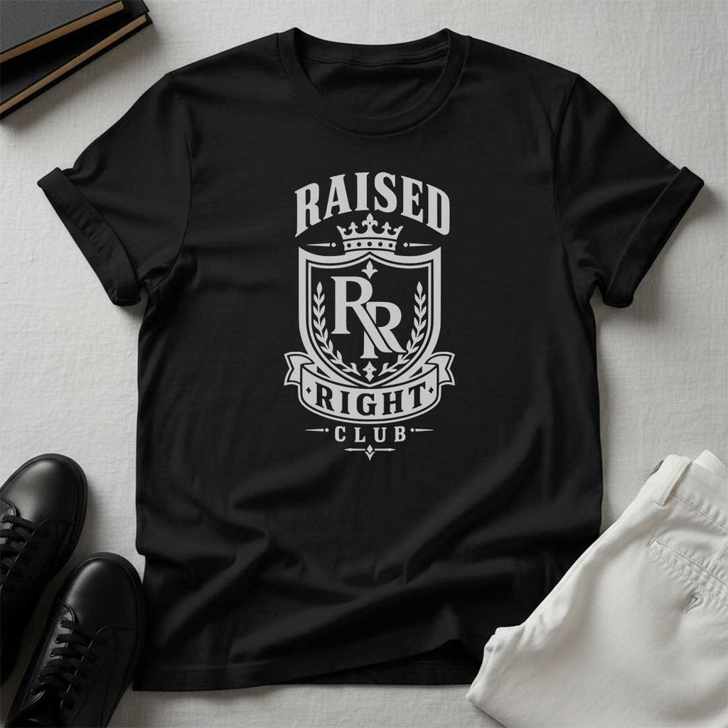 Raised Right Club™ Crest Tee – Values-Driven Unisex Graphic Tee