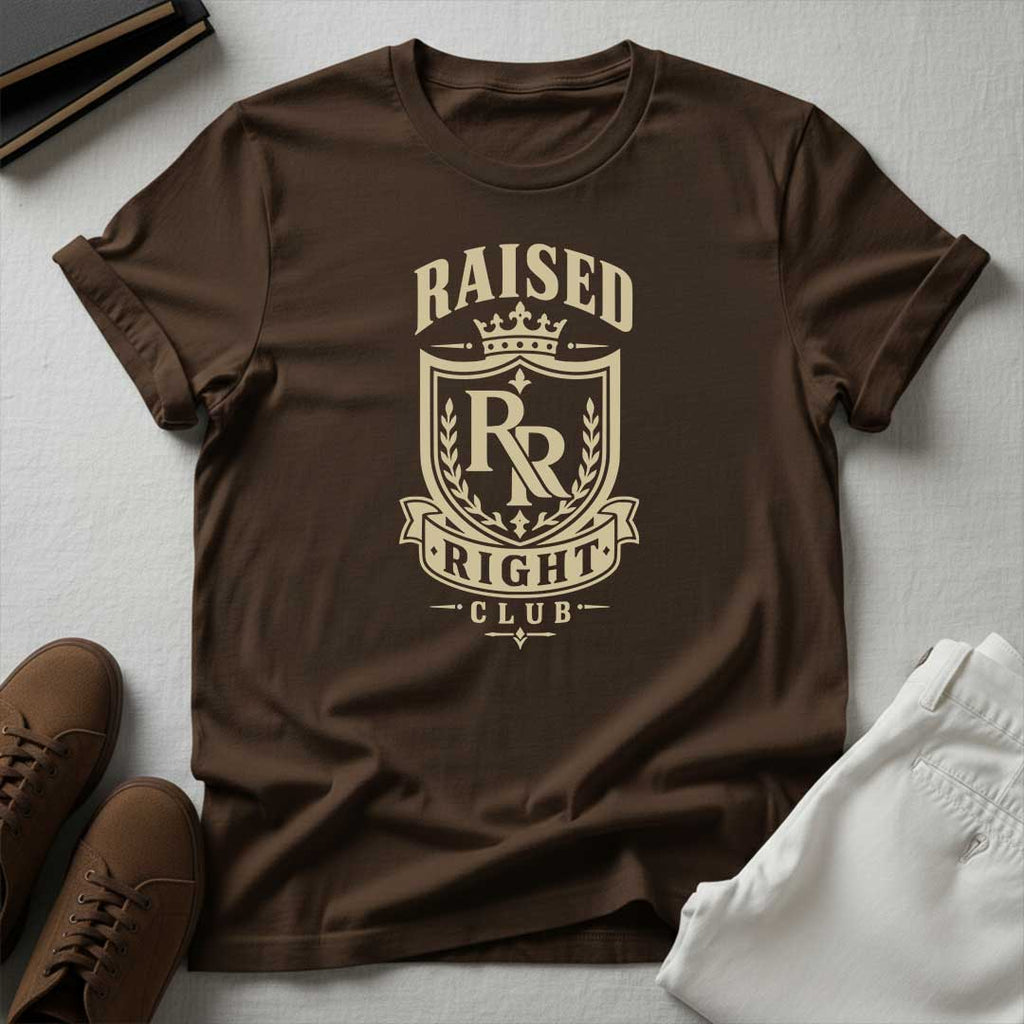 Raised Right Club™ Crest Tee – Values-Driven Unisex Graphic Tee