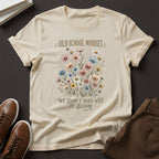Old School Mindset Graphic Tee – We Didn't Need Wi-Fi to Bloom