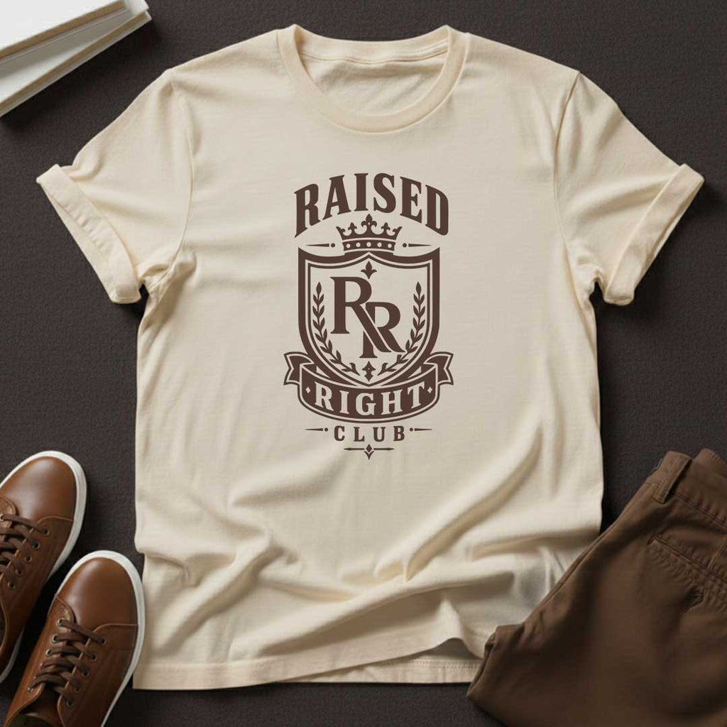 Raised Right Club™ Crest Tee – Values-Driven Unisex Graphic Tee