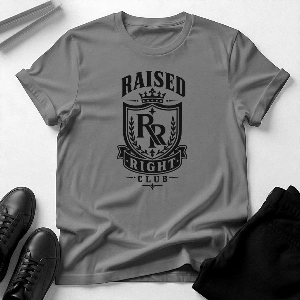 Raised Right Club™ Crest Tee – Values-Driven Unisex Graphic Tee