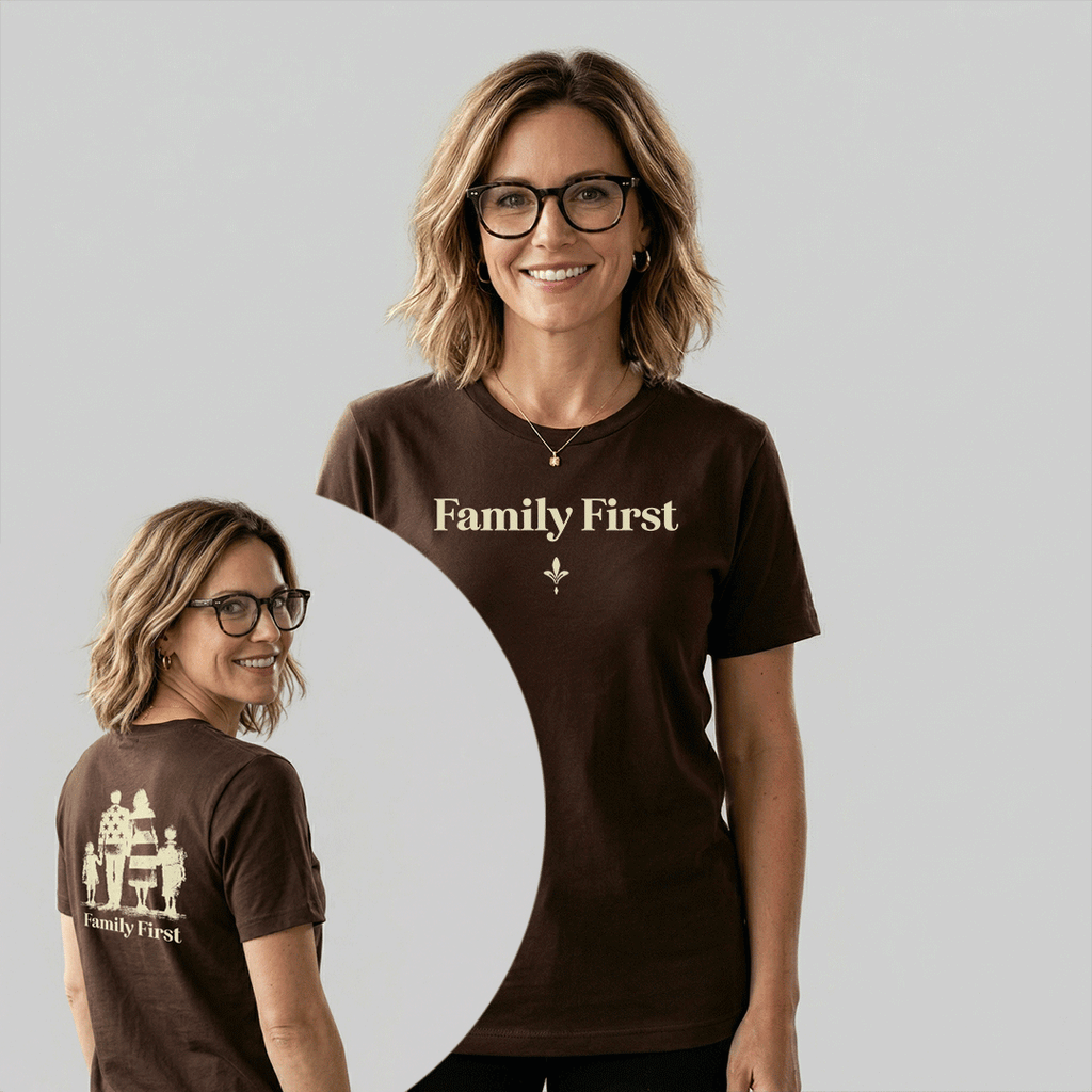 Family First — Unisex Nostalgic Graphic Tee