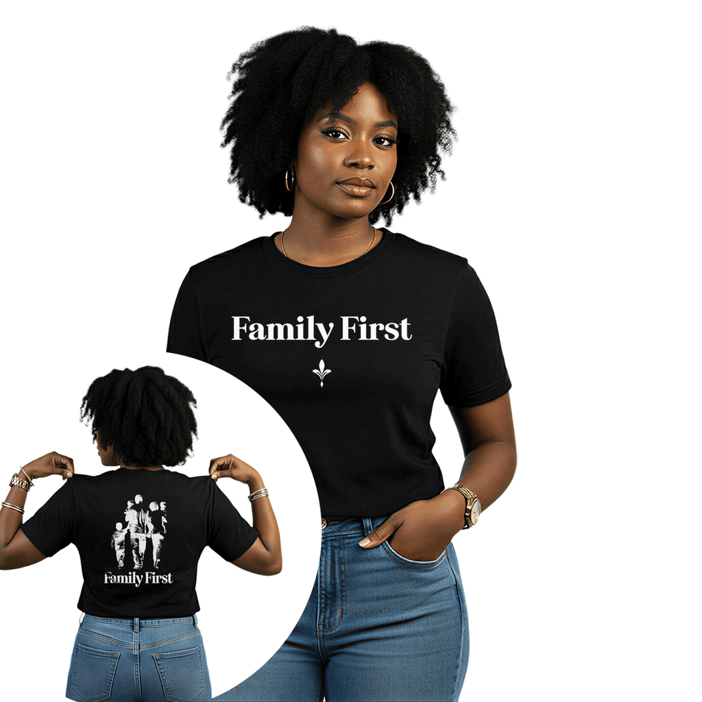 Family First — Unisex Nostalgic Graphic Tee