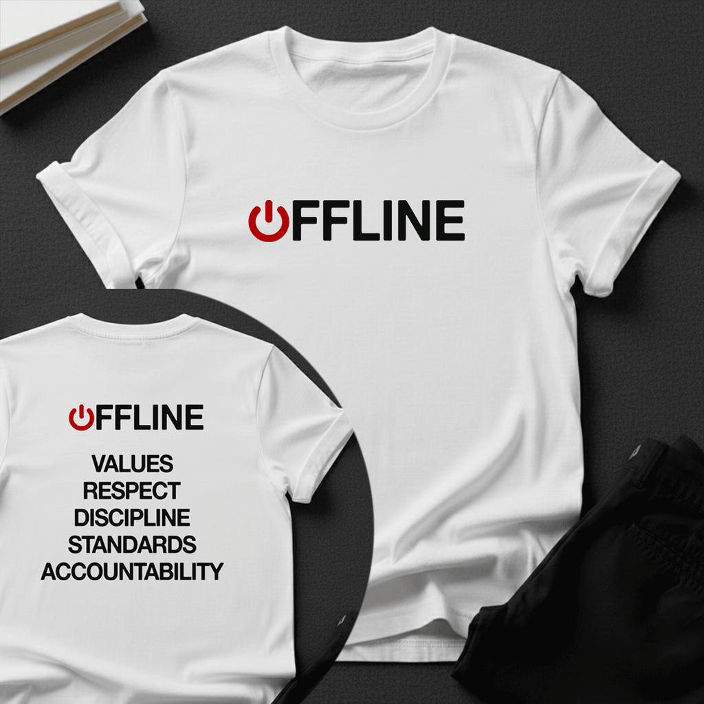 Offline — Old School Values Unisex Graphic Tee