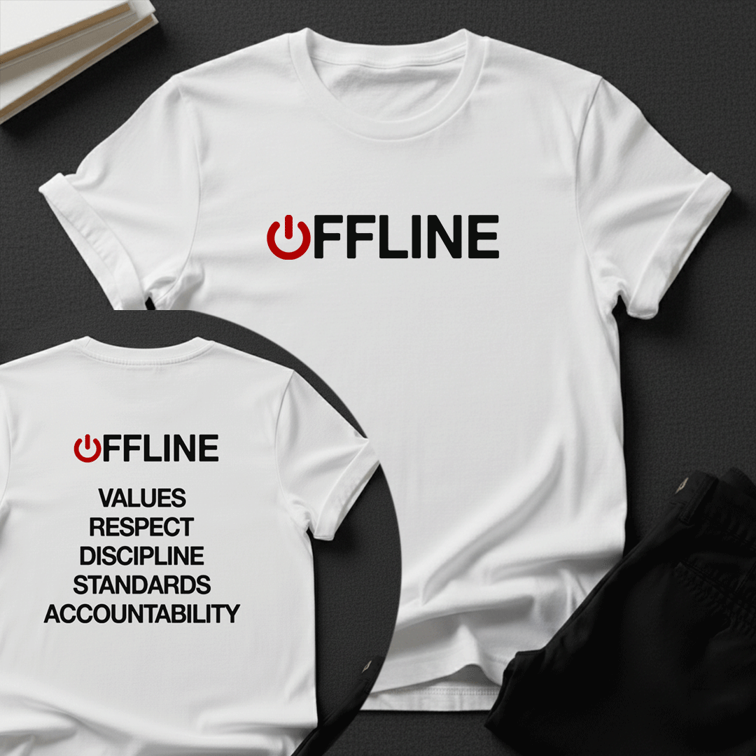 Offline — Old School Values Unisex Graphic Tee