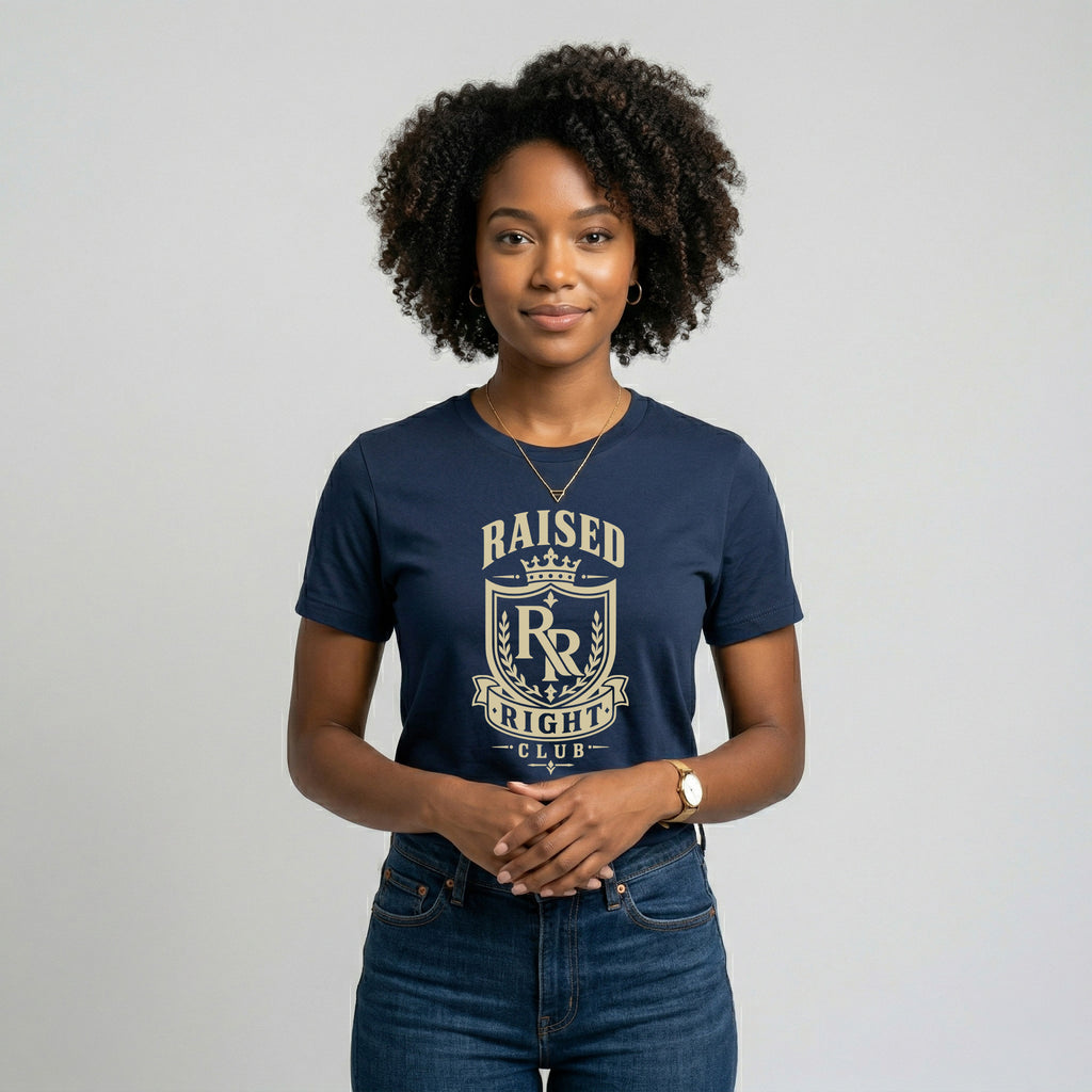 Raised Right Club™ Crest Tee – Values-Driven Unisex Graphic Tee