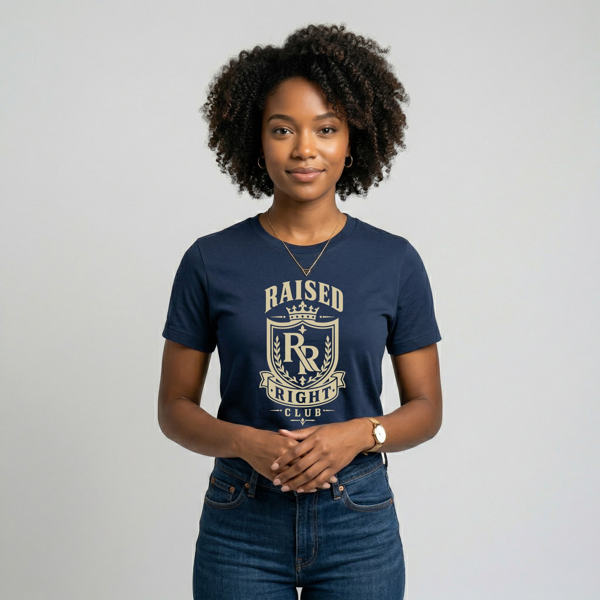 Raised Right Club™ Crest Tee – Values-Driven Unisex Graphic Tee