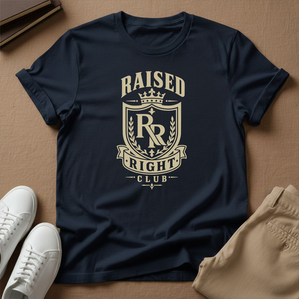 Raised Right Club™ Crest Tee – Values-Driven Unisex Graphic Tee