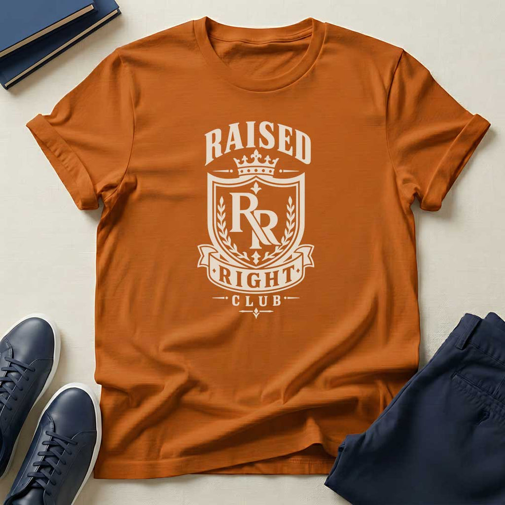 Raised Right Club™ Crest Tee – Values-Driven Unisex Graphic Tee