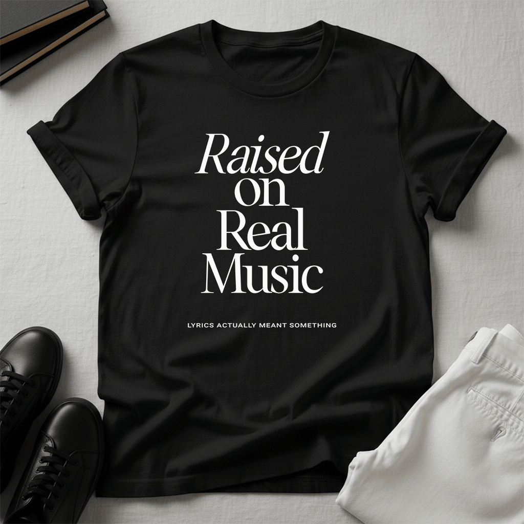 Raised on Real Music – Unisex Graphic Tee