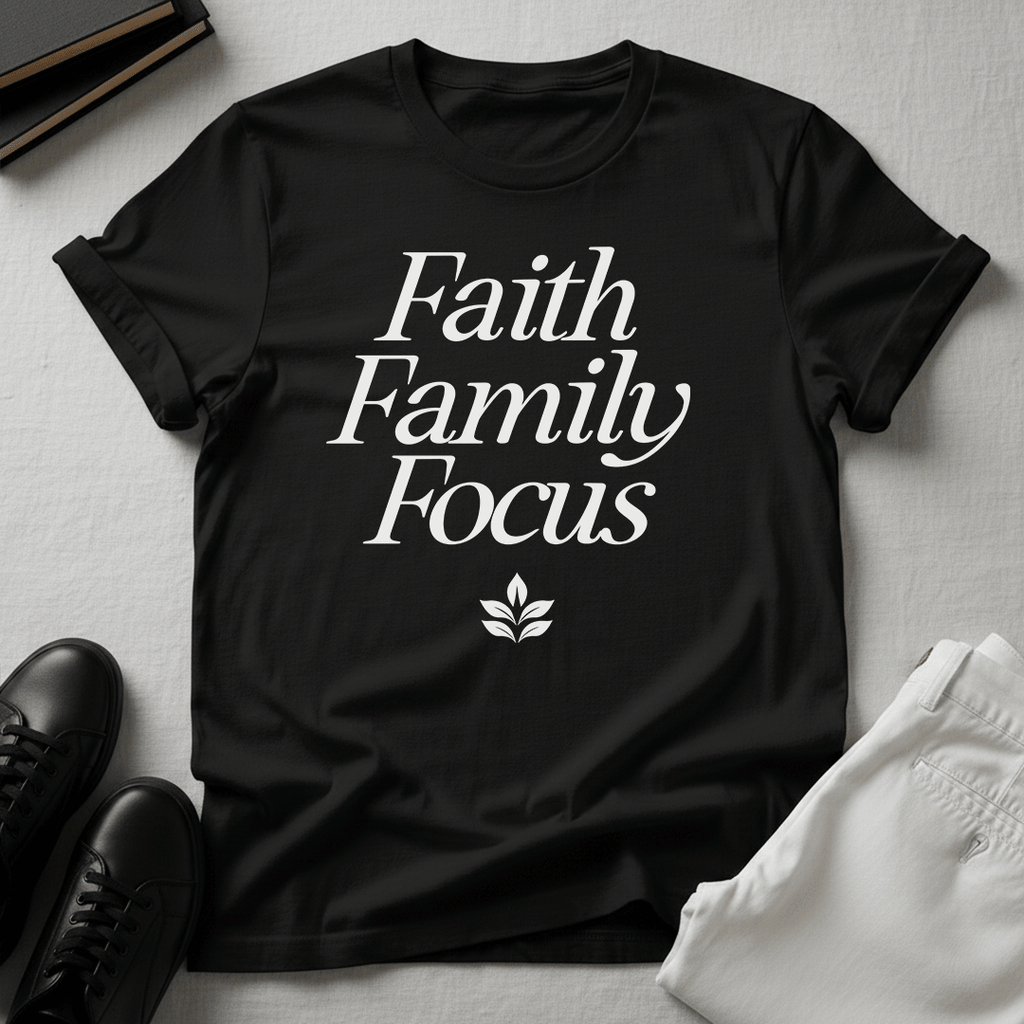 Faith, Family, Focus Unisex Graphic Tee