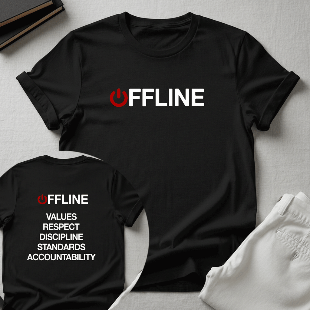 Offline — Old School Values Unisex Graphic Tee
