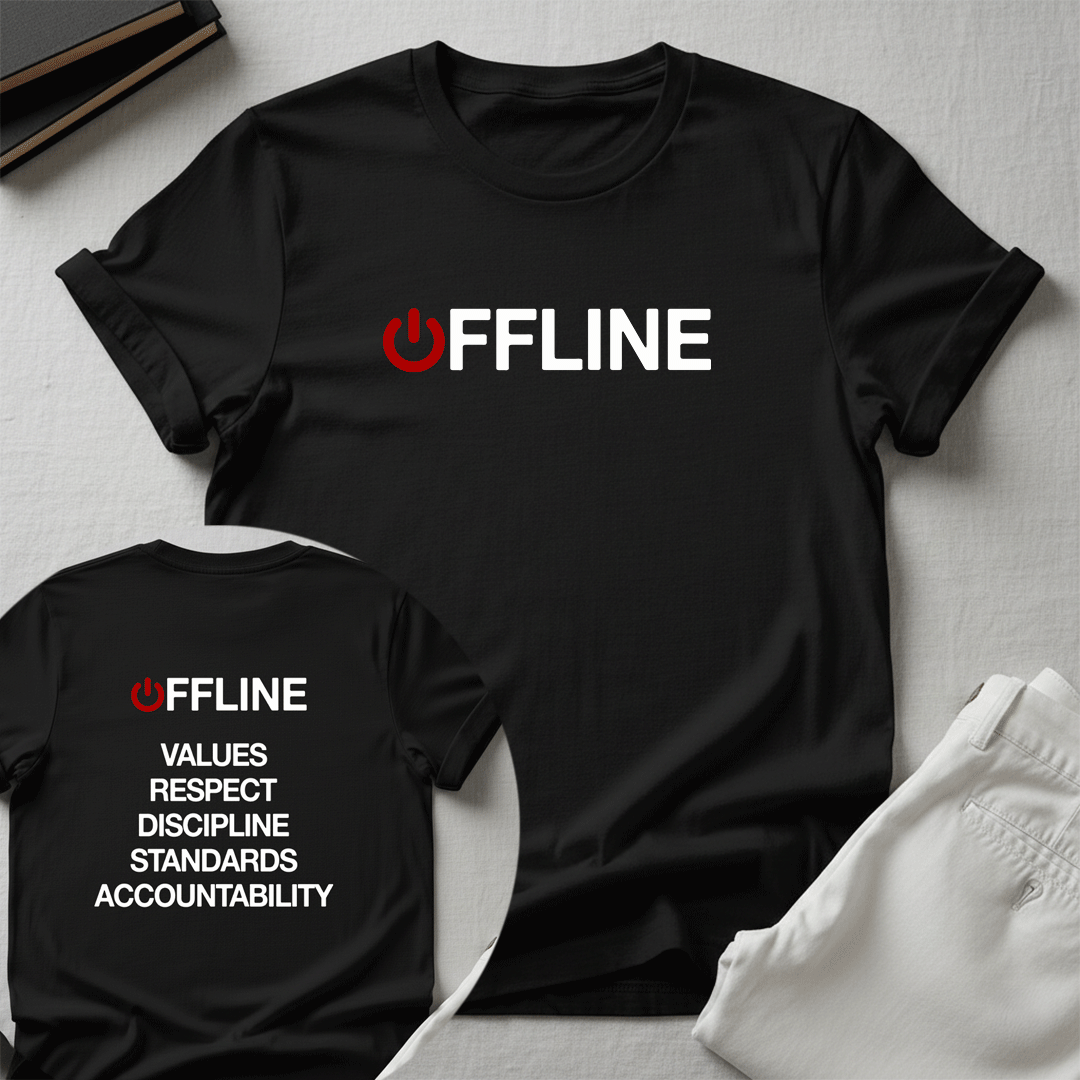 Offline — Old School Values Unisex Graphic Tee