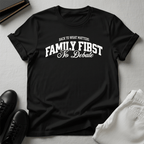 Family First, No Debate — Unisex Nostalgic Graphic Tee