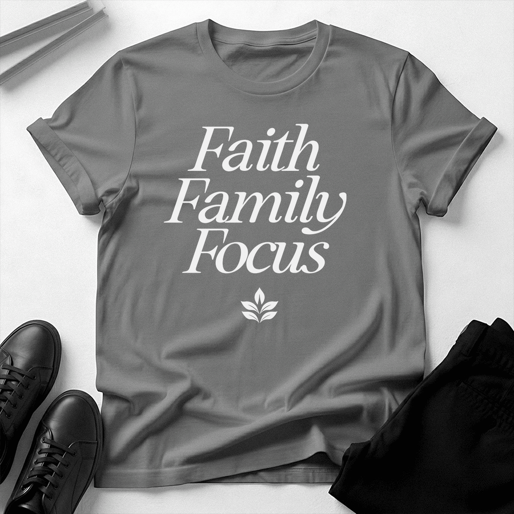 Faith, Family, Focus Unisex Graphic Tee