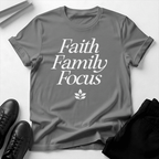 Faith, Family, Focus Unisex Graphic Tee