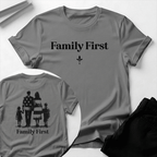 Family First — Unisex Nostalgic Graphic Tee