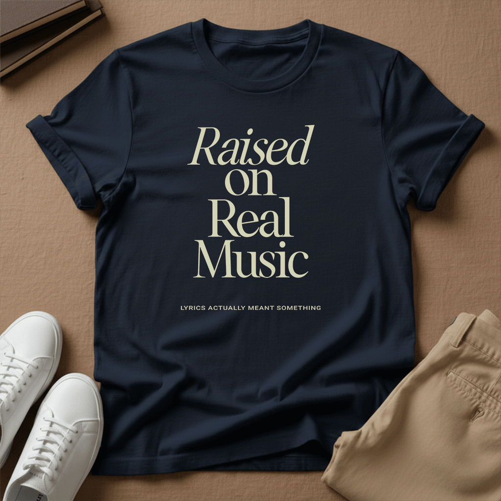 Raised on Real Music – Unisex Graphic Tee