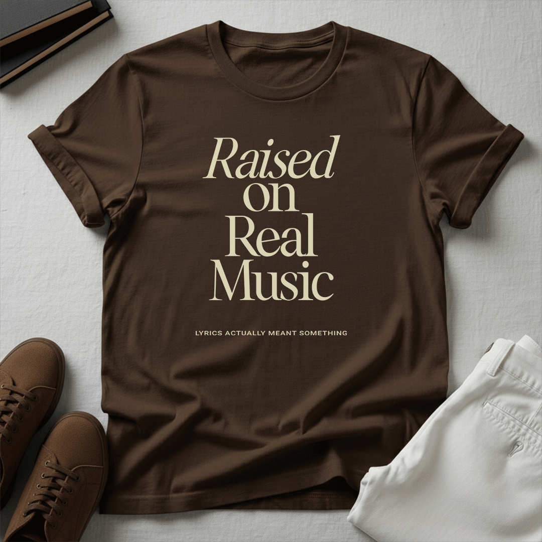 Raised on Real Music – Unisex Graphic Tee