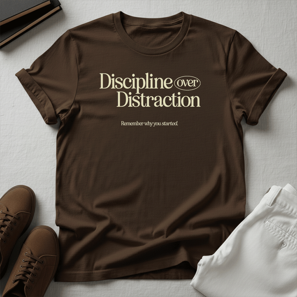 Discipline Over Distraction — Unisex Graphic Tee