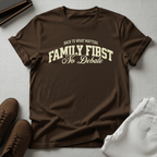 Family First, No Debate — Unisex Nostalgic Graphic Tee