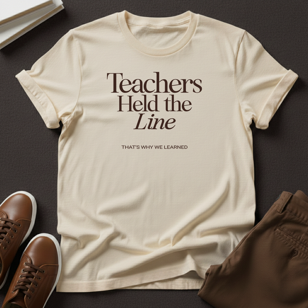 Teachers Held The Line Unisex Graphic Tee