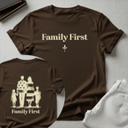 Family First — Unisex Nostalgic Graphic Tee