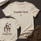 Family First — Unisex Nostalgic Graphic Tee