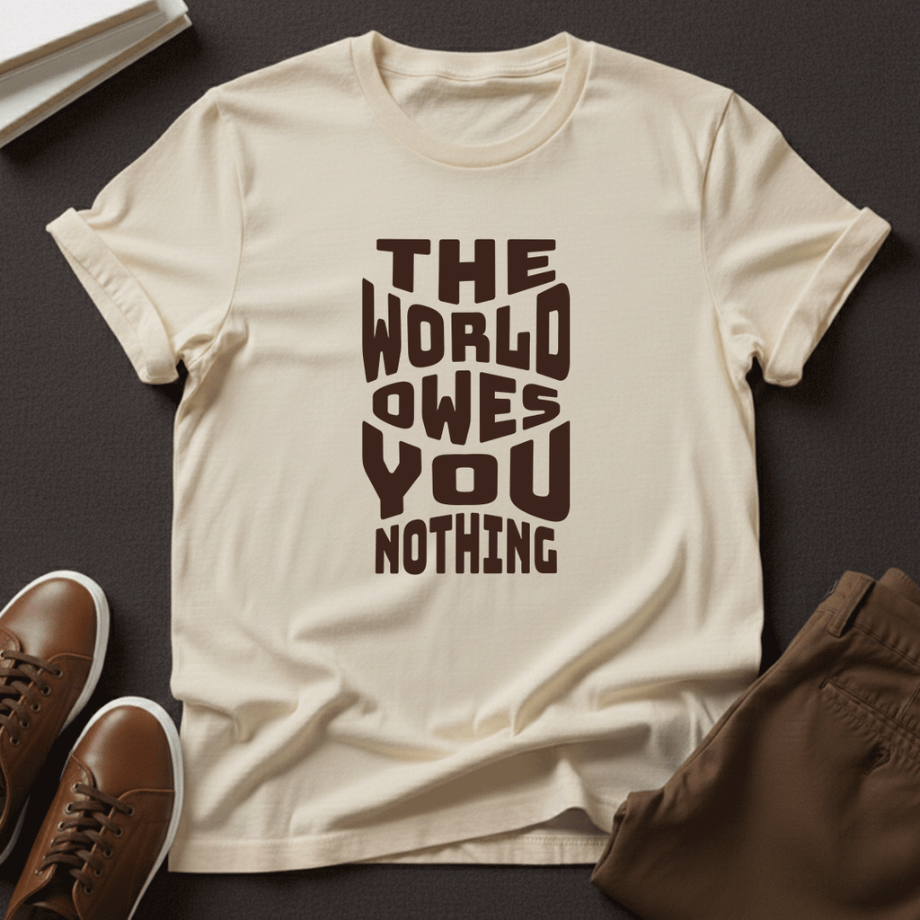 The World Owes You Nothing – Unisex Graphic Tee