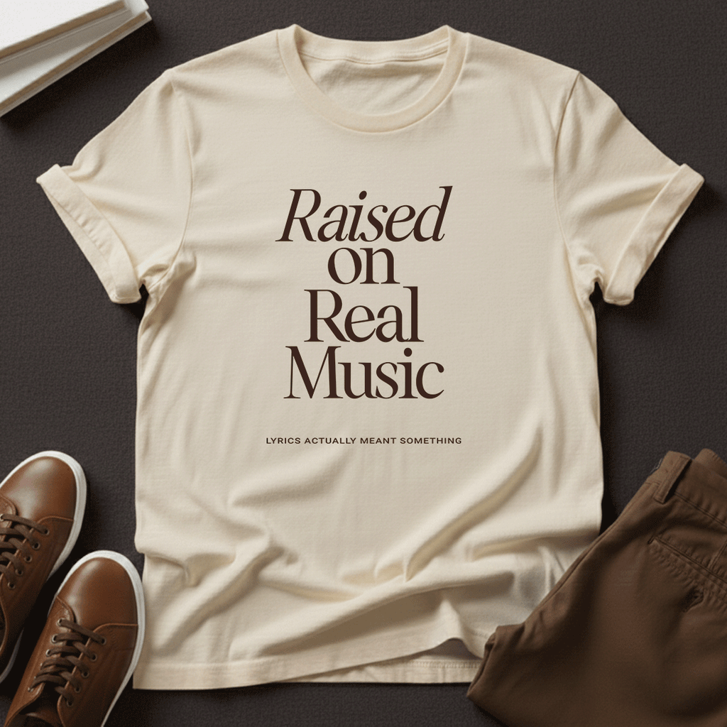 Raised on Real Music – Unisex Graphic Tee