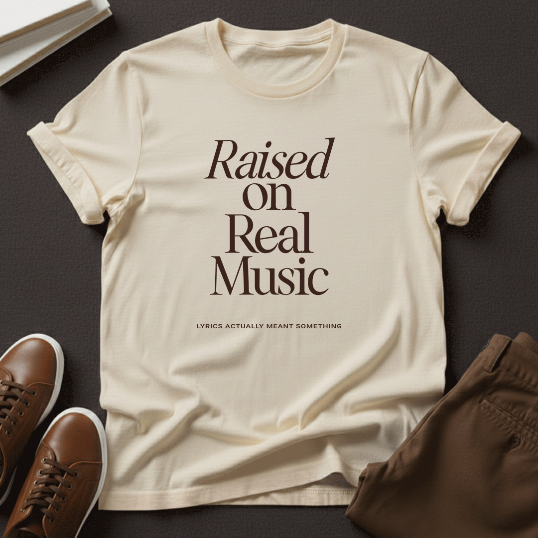 Raised on Real Music – Unisex Graphic Tee