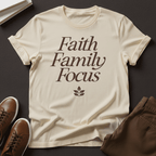 Faith, Family, Focus Unisex Graphic Tee