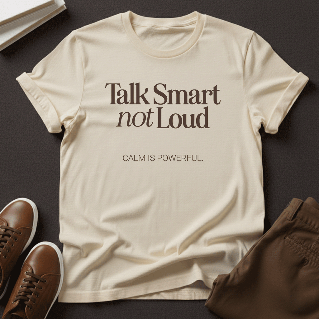 Talk Smart Not Loud – Unisex Graphic Tee | Wisdom Over Noise Shirt