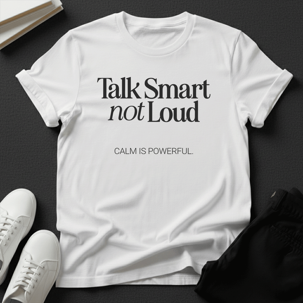 Talk Smart Not Loud – Unisex Graphic Tee | Wisdom Over Noise Shirt