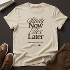 Study Now. Flex Later. - Unisex Graphic Tee