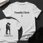 Family First — Unisex Nostalgic Graphic Tee (Classic Edition)