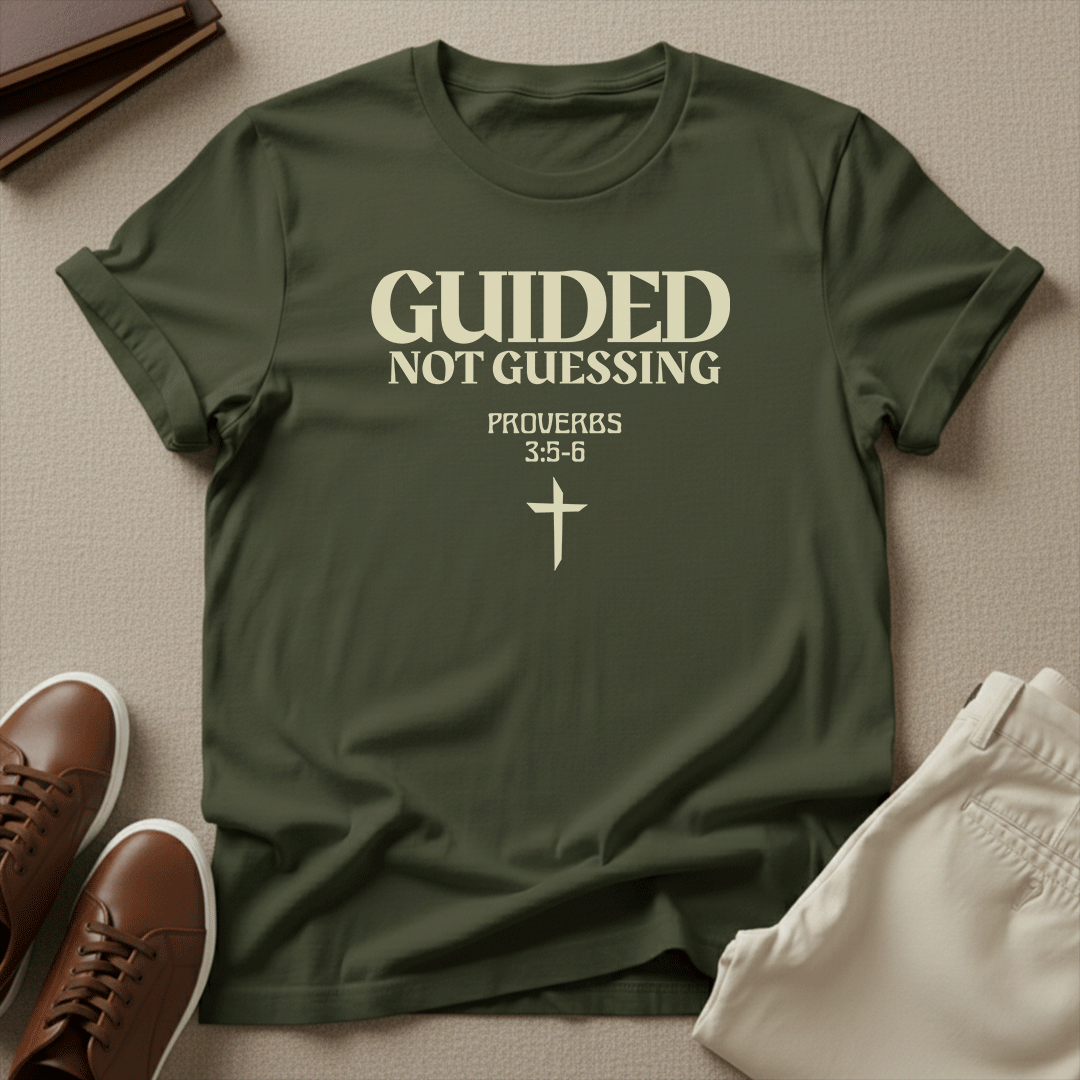 Guided Not Guessing Unisex Graphic Tee | Back When