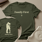 Family First — Unisex Nostalgic Graphic Tee (Classic Edition)