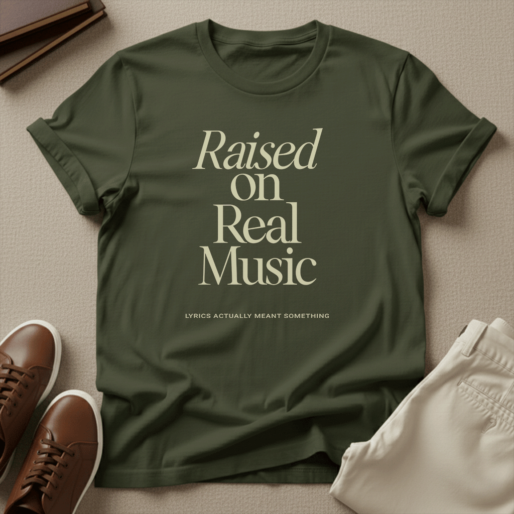 Raised on Real Music – Unisex Graphic Tee