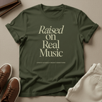 Raised on Real Music – Unisex Graphic Tee