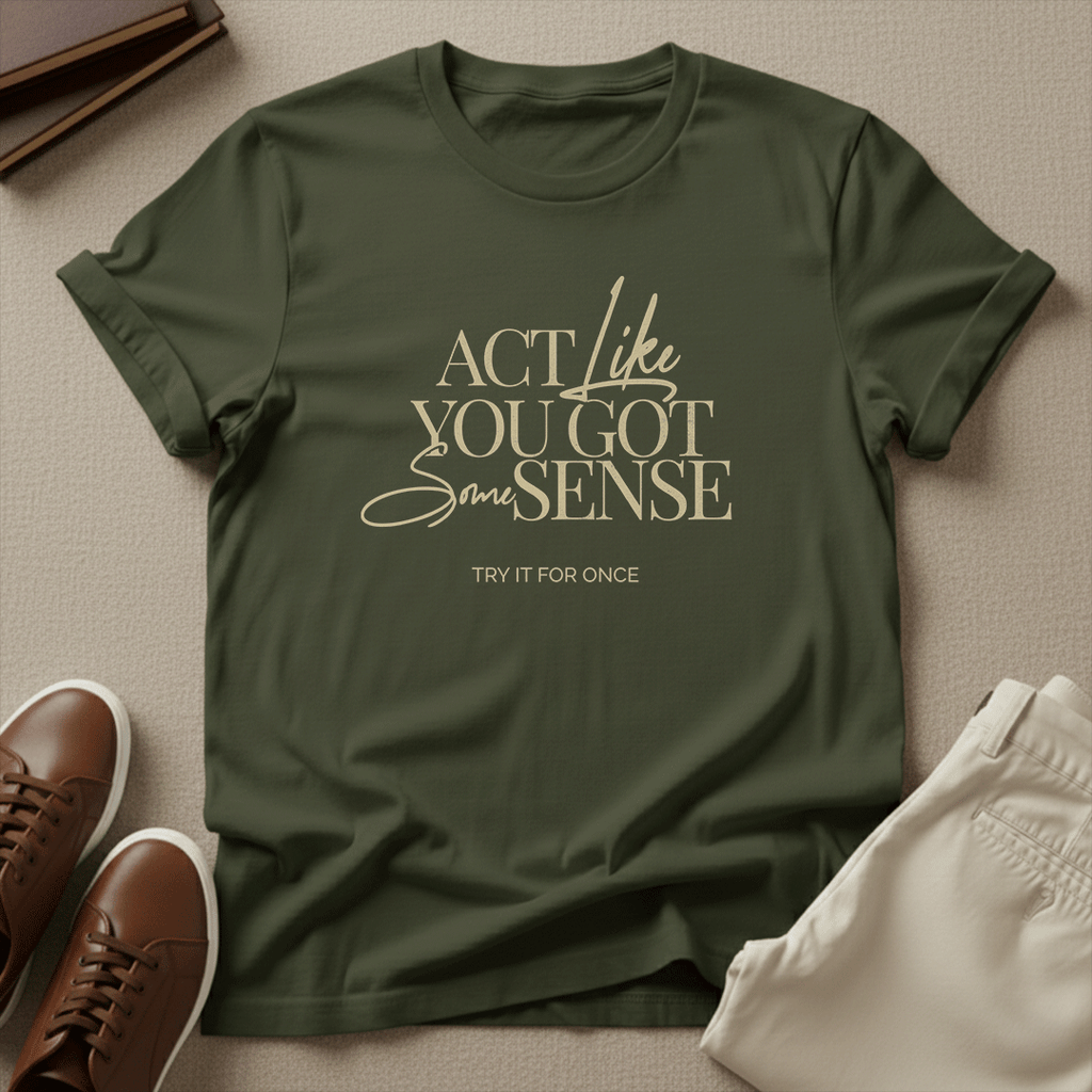 Act Like You Got Some Sense - Unisex Graphic Tee