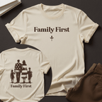 Family First — Unisex Nostalgic Graphic Tee