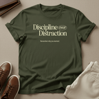 Discipline Over Distraction — Unisex Graphic Tee