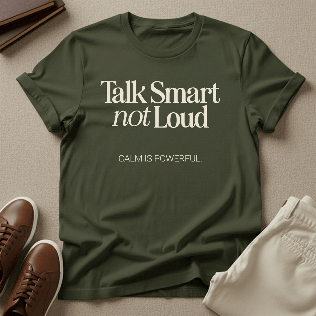 Talk Smart Not Loud – Unisex Graphic Tee | Wisdom Over Noise Shirt