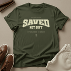 Saved Not Soft Unisex Graphic Tee | Back When