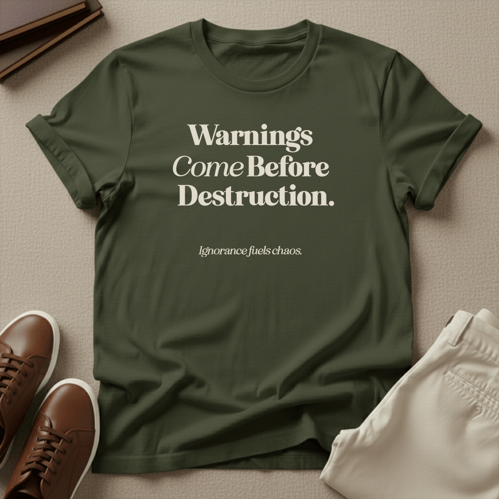 Warnings Come Before Destruction - Unisex Graphic Tee