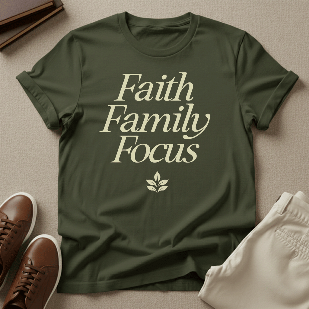 Faith, Family, Focus Unisex Graphic Tee