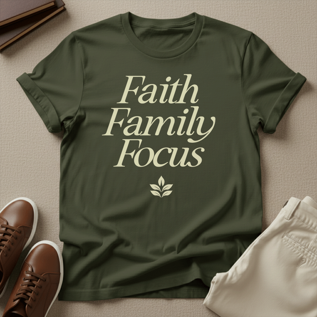Faith, Family, Focus Unisex Graphic Tee