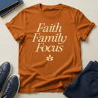 Faith, Family, Focus Unisex Graphic Tee