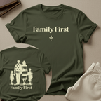 Family First — Unisex Nostalgic Graphic Tee